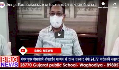 गंधार सुगर किसान को ऑनलाइन माध्यम से राज्य सरकार देगी 24.77 करोड़ की सहायता  BRG NEWS