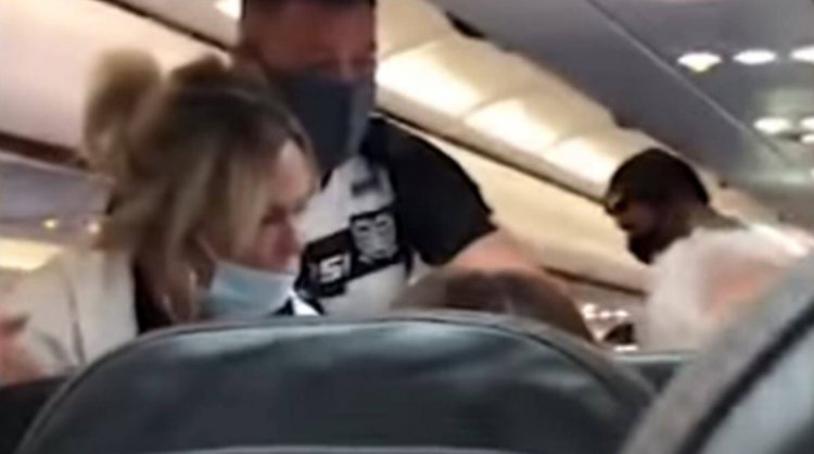 Viral Video: Woman slaps husband on flight after he goes on an anti-mask rant