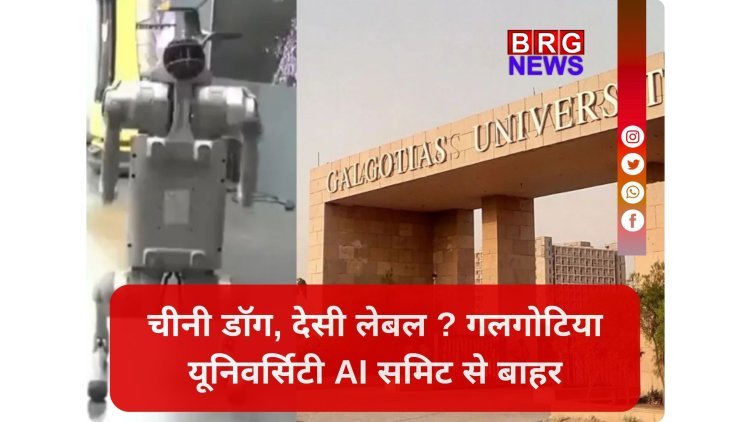 रोबोट चीन का, श्रेय गलगोटिया का? समिट से हुए बेइज्जत होकर बाहर !