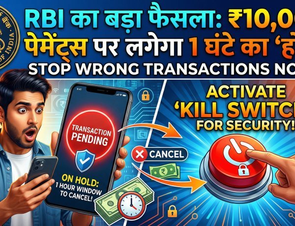 RBI का बड़ा फैसला: ₹10,000 भेजते ही रुक जाएगा पैसा !