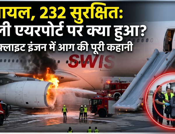 दिल्ली-टेकऑफ के दौरान स्विस फ्लाइट का इंजन फेल, आग लगी !