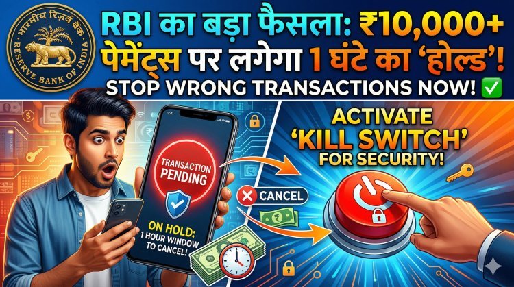 RBI का बड़ा फैसला: ₹10,000 भेजते ही रुक जाएगा पैसा !