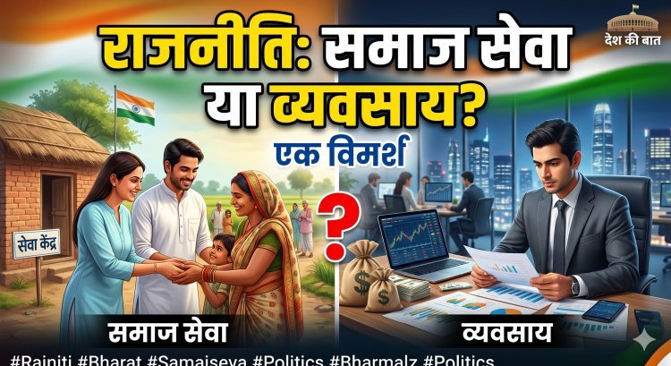 राजनीति: समाज सेवा या एक व्यवसाय? भारतीय राजनीति का बदलता चेहरा और विश्लेषण
