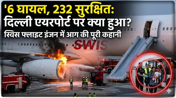 दिल्ली-टेकऑफ के दौरान स्विस फ्लाइट का इंजन फेल, आग लगी !