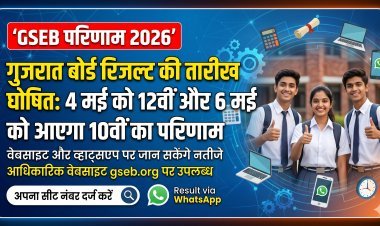 गुजरात बोर्ड रिजल्ट की तारीख घोषित: 4 मई को 12वीं और 6 मई को आएगा 10वीं का परिणाम