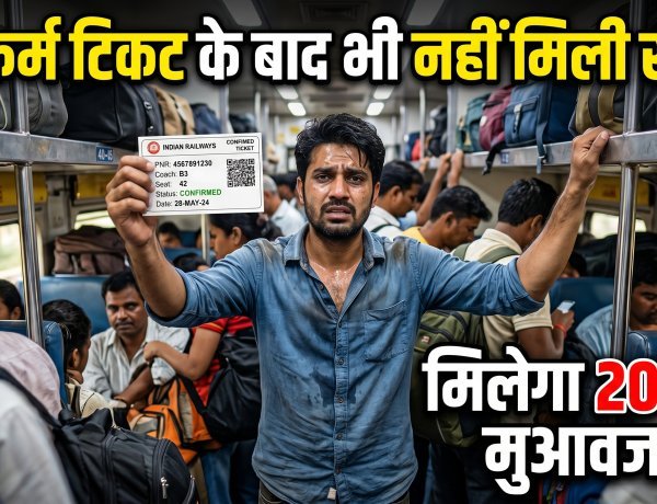 कन्फर्म टिकट के बाद भी नहीं मिली सीट? अब रेलवे देगा ₹20,000 मुआवज़ा !