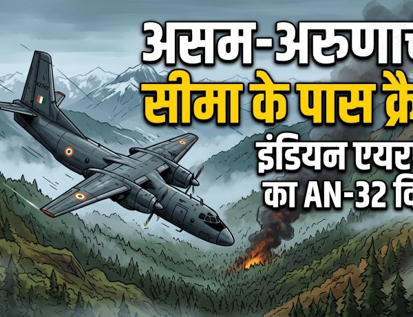 असम के जोरहाट से उड़ान भरने के बाद वायुसेना का AN-32 विमान क्रैश !