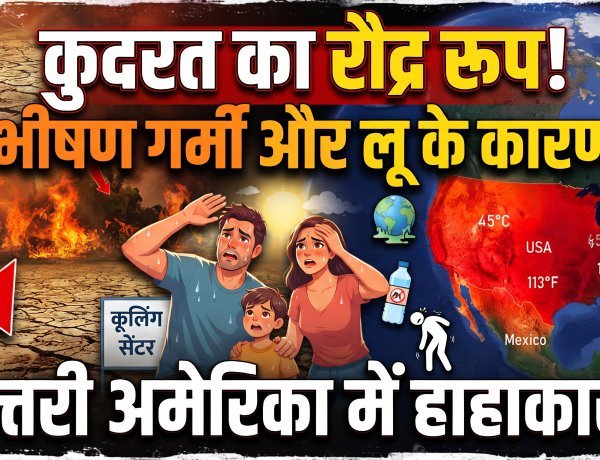 अमेरिका, कनाडा और मेक्सिको में गर्मी का कहर जारी !