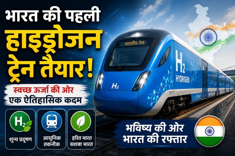 भारत की पहली हाइड्रोजन ट्रेन, जो अब प्रदूषण को कहेगी अलविदा !